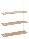 Estante pared HEJSAGER 3 blanco/nat Estante pared HEJSAGER 3 blanco/nat