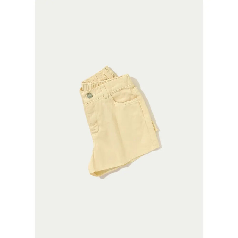 SHORTS FEM AMARELO CLARO