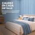 Pack x50 Wpc Simil Madera Wall Panel Lambrin 2.90x16.7 Celeste 1