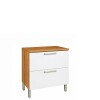 Bajo mesada Burguesa Blanco 80cm 1 puerta 1 cajón Bajo Mesada Burguesa Blanco 80cm 1 Puerta 1 Cajón