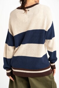 Sweater Rayado Marino