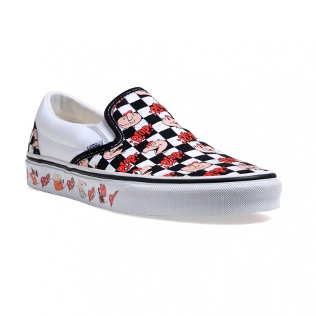 Championes Vans Slip-On Checkerboard x Condorito White