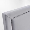 RESPALDO DE PARED FRENCH PANEL GRIS - 1,5 PLAZAS