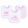 Set x3 baberos elefante ASH rosa