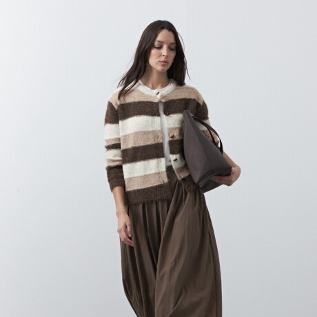 CARDIGAN FROST Chocolate