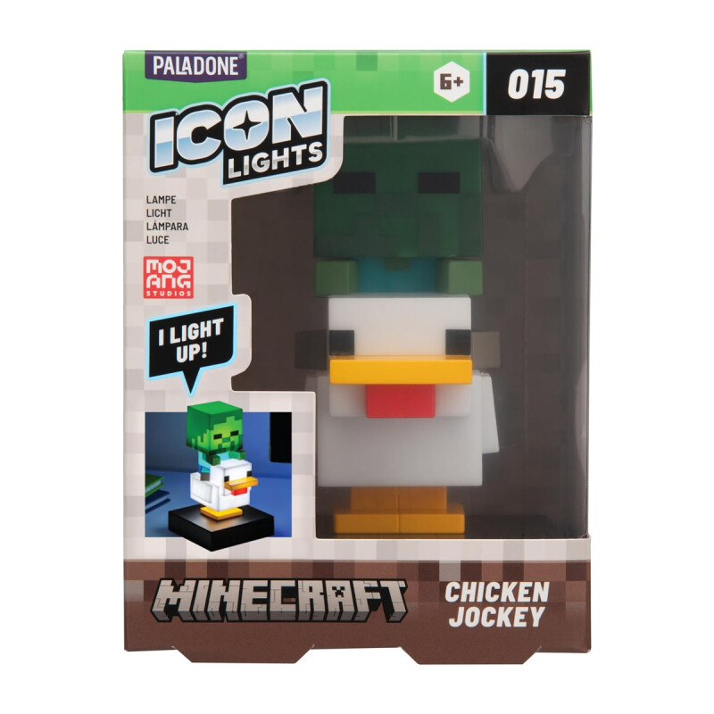 Lámpara Minecraft Chicken Jockey Lámpara Minecraft Chicken Jockey