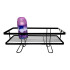 Estante organizador de pared para baño Negro