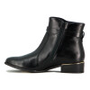 Bota De Mujer Ramarim Caña Baja Con Hebilla Taco Bajo Negro-negro