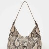 Bolso Signature en cuero snake Taupe