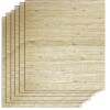 Placa Autoadhesiva Revestimiento Pared pack 10 Un Madera Clara