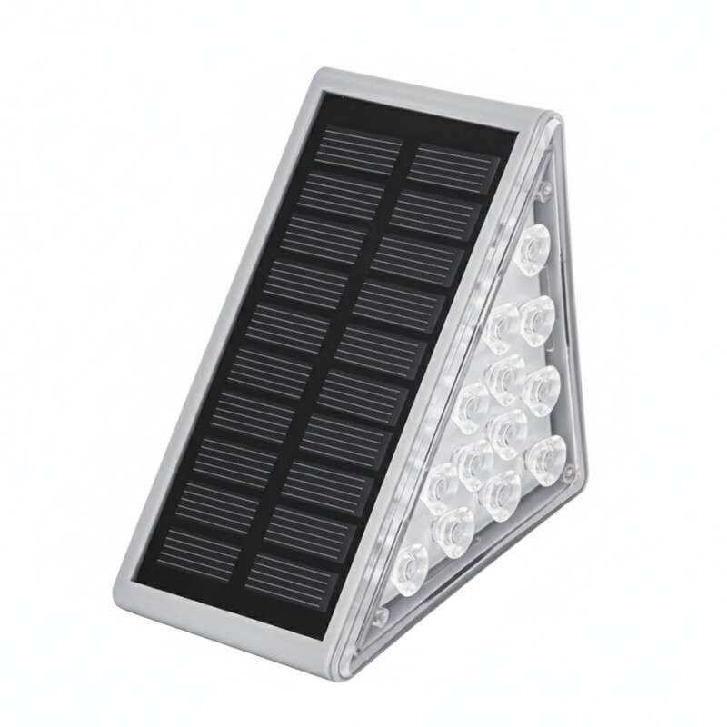LUMINARIA SOLAR TRIANGLE CON SENSOR 2.6W - 3000K Luminaria Solar Triangle Con Sensor 2,6W 3000K Pack X2