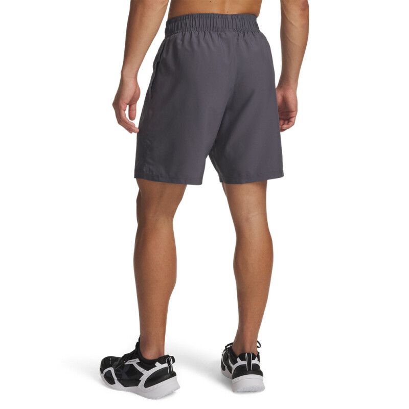 UA Tech Woven Wordmark Short-BLU GRY-025