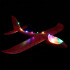 Avion Planeador Cometa Espuma Con Luces Led 48 Cm Lanzable Color Rojo