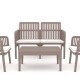 Lizbon Lounge Set: Muebles de Resina UV Resistentes para Ambientes Exteriores 2+1+1 + Mesa Capuccino Lizbon Lounge Set: Muebles de Resina UV Resistentes para Ambientes Exteriores 2+1+1 + Mesa Capuccino