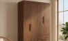 Ropero Primordial Max 4 Puertas 2 Cajones Jacaranda