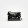 Mini bag Kaia en cuero arrugado Negro