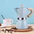Cafetera Expresso Tipo Italiana 6 pocillos / Celeste