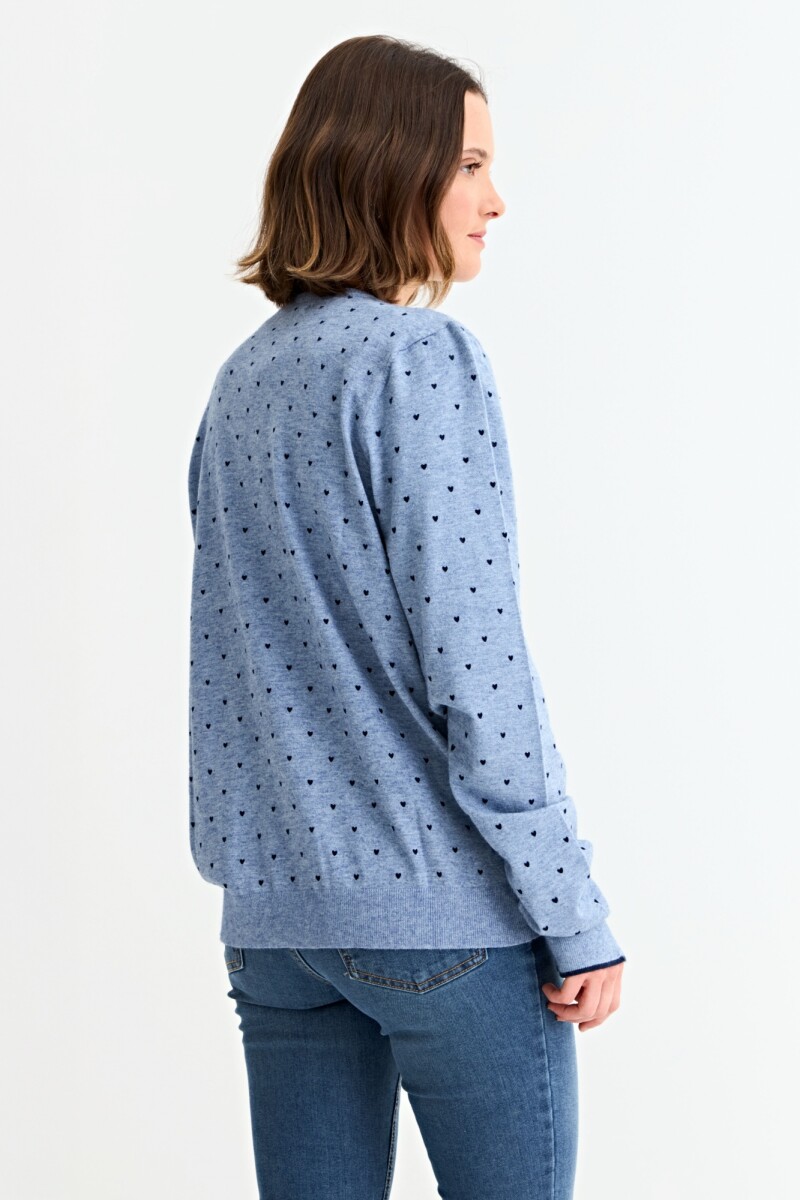 Sweater corazones CELESTE