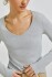 BLUSA ML FEM CINZA MESCLA