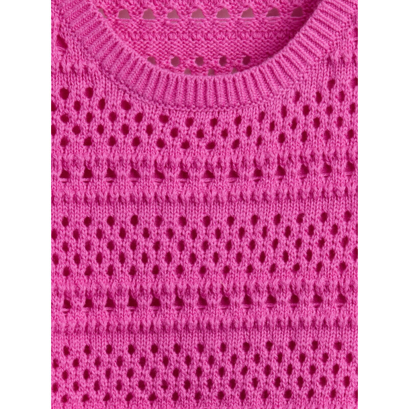 SL CROCHET SWEATER SHELL BUDDING LILAC