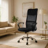 Silla Sillon Oficina Respaldo Alto Mesh Cromada SILLA RESPALDO OFICINA MESH NEMO