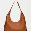 Bolso Heather en efecto cuero graneado Cuoio