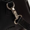 Cartera de mano Call en efecto cuero liso Negro