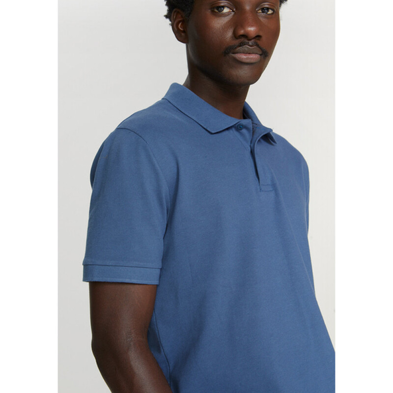 CAMISA POLO MM MASC AZUL MEDIO