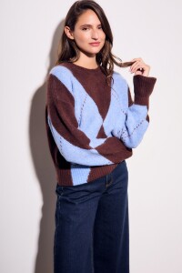 Sweater Rombos Azul