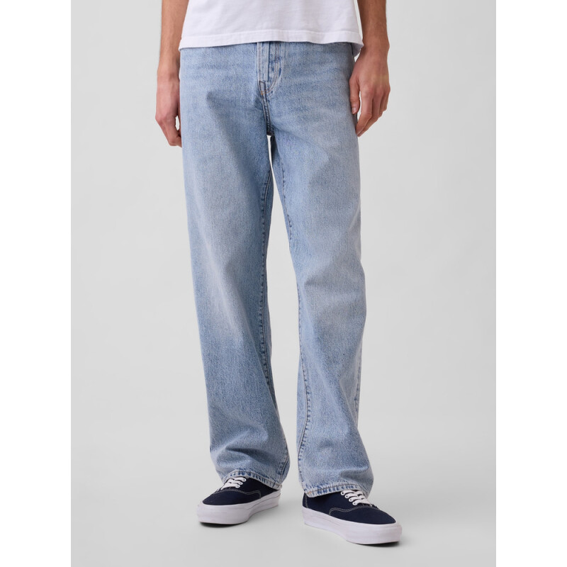 V-RELAXED FIT LT GRAVEL STONE LIGHT WASH
