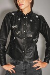 Camisa Blondie Cuero Negro