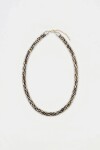 COLLAR METALLIC BEADS Plata