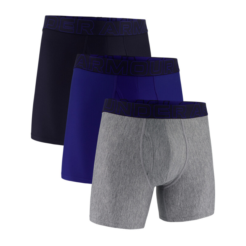 UA PERFORMANCE TECH - SOLID 6 IN 3PK - BLU BLU-400