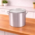 Olla Hotel Aluminio Fortaleza 40Cm x 45Lts PLATEADO