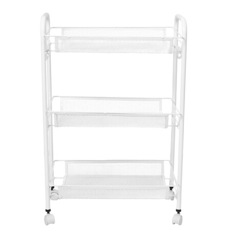 CARRITO MULTIUSO ACERO BLANCO B139