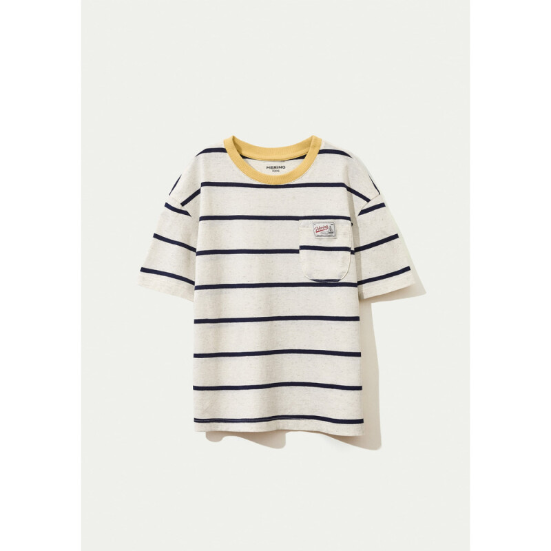 CAMISETA MM AZUL CARIBE/CHUMBO/BLANCO