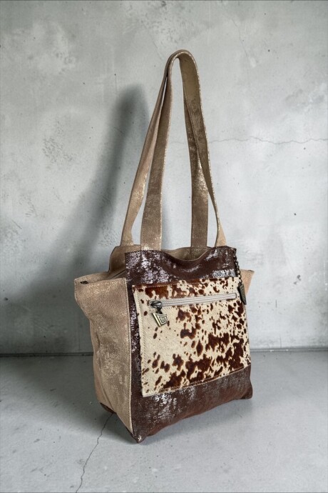 Cartera De Cuero Nia Linea Ottenta Basic Con Print Cartera De Cuero Nia Linea Ottenta Basic Con Print