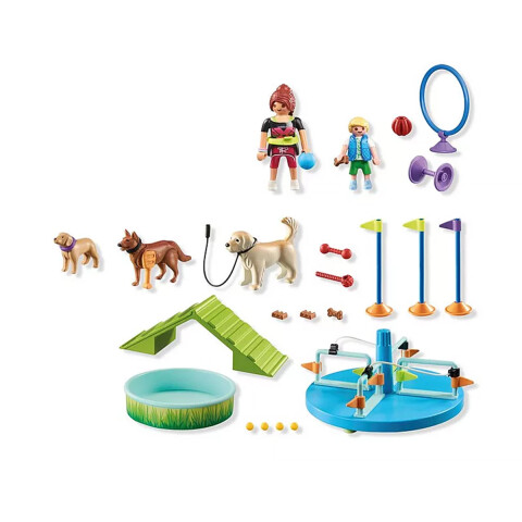 Parque de Entrenamiento Perros Playmobil 61 Piezas U