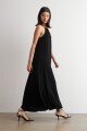 Maxi vestido lurex negro