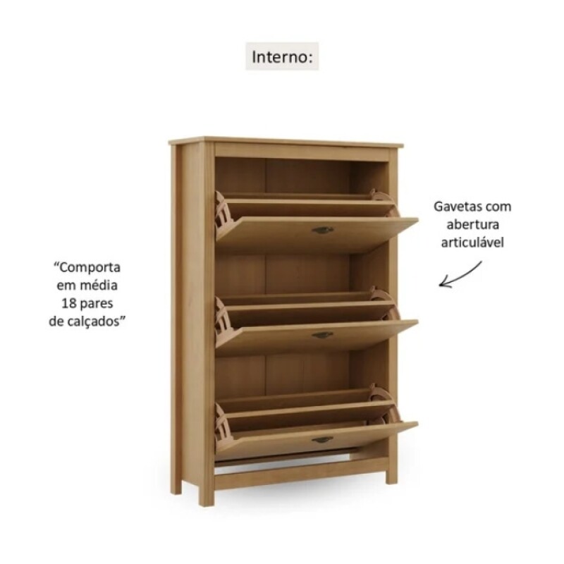 Zapatera Topazio 3 Cajones 9175 Freijo Zapatera Topazio 3 Cajones 9175 Freijo