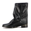 Vizzano Bota Femenina Tapada C/ebilla Y Taco Medio Negro