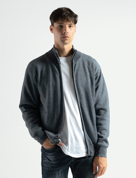 Campera de Punto C/Cierre Osaka Gris