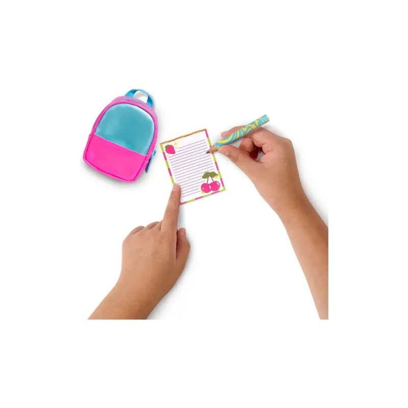 Mini Mochila neón llavero accesorio Real Littles Turquesa