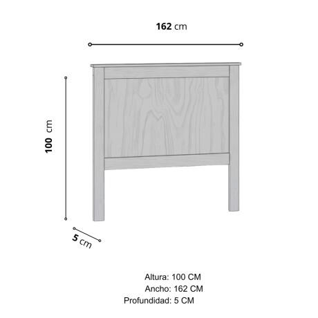 RESPALDO CABECERA 2 PLAZAS EN MADERA MACIZA RESPALDO CABECERA 2 PLAZAS EN MADERA MACIZA