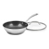 Sartén hondo de acero inoxidable con revestimiento en cerámica y tapa - Cuisinart Sartén hondo de acero inoxidable con revestimiento en cerámica y tapa - Cuisinart