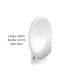 Gancho oval x4 con adhesivo P BLANCO