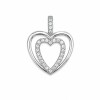 Dije Corazón Plata 925 -Piedra Zirconia-CP8642 conpiedra