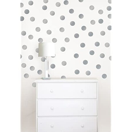 WALLPOPS METALLIC SILVER CONFETTI N/A
