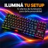 Teclado Gamer Mecánico RGB Xtrike Me GK-989B Anti-ghosting Color Negro