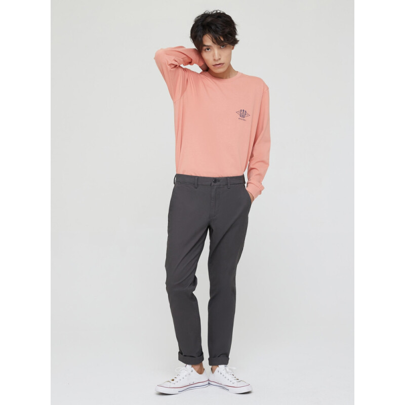 V-ESSENTIAL KHAKI SLIM FIT SOFT BLACK